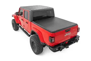 Rough Country - 41620500 | Rough Country Soft Tri-Fold Bed Cover For Jeep JT Gladiator (2021-2024) | 5' Bed - Image 2