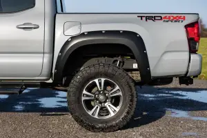 Rough Country - F-T11621A-1D6 | Rough Country Pocket Fender Flares For Toyota Tacoma 2/4WD (2016-2023) | Silver Sky Metallic - Image 6