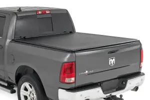 Rough Country - 42319640 | Rough Country Soft Roll Up Bed Cover (2009-2018 Ram 1500 2WD/4WD | 2010-2024 Ram 2500 Pickup 2WD/4WD | 6'4" Bed) - Image 2