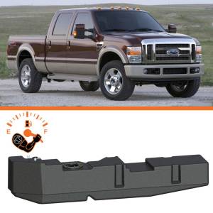 Titan Fuel Tanks - 7020208S | Titan Fuel Tanks 51 Gallon Extra Heavy Duty Diesel Long Range Fuel Tank with Skid Plate (2008-2010 F250, F350 Super Duty | Crew Cab, Short Bed) - Image 1