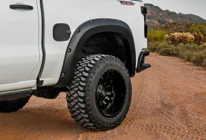 Rough Country - F-C12211 | Rough Country Pocket Fender Flares For Chevrolet Silverado 1500 2/4WD (2022-2025) | Flat Black - Image 4