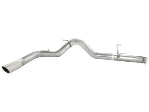 49-02016-P | AFE Power ATLAS 5 IN Aluminized Steel DPF-Back Exhaust System w/Polished Tip (2007-2012 Ram 2500, 3500 Pickup L6-6.7L td)