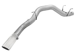 49-02039-P | AFE Power ATLAS 5 IN Aluminized Steel DPF-Back Exhaust System w/Polished Tip (2013-2018 Ram 2500, 3500 Pickup L6-6.7L td)