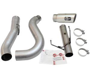 aFe Power - 49-02051-1P | AFE Power ATLAS 5 IN Aluminized Steel DPF-Back Exhaust System w/Polished Tip (2013-2018 Ram 2500, 3500 Pickup L6-6.7L td) - Image 2