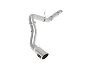 49-02078-P | AFE Power ATLAS 5 IN Aluminized Steel DPF-Back Exhaust System w/Polished Tip (2019-2024 Ram 2500, 3500 Pickup L6-6.7L td)