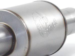 aFe Power - 49-03041-P | AFE Power ATLAS 4 IN Aluminized Steel Cat-Back Exhaust System w/ Muffler & Polished Tip (2011-2014 F150 Pickup V6-3.5L tt) - Image 2