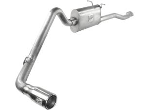 49-03042-1 | AFE Power ATLAS 2-1/2 IN Aluminized Steel Cat-Back Exhaust System w/ Muffler & Polish Tip (1998-2012 Ranger V6-4.0/3.0L & L4-2.5/2.3L)