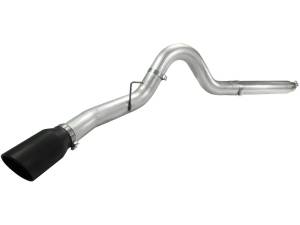 49-03054-B | AFE Power ATLAS 5 IN Aluminized Steel DPF-Back Exhaust System w/Black Tip (2008-2010 F250, F350 Super Duty V8-6.4L td)