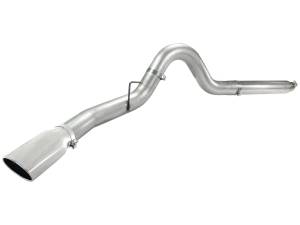 49-03054-P | AFE Power ATLAS 5 IN Aluminized Steel DPF-Back Exhaust System w/Polished Tip (2008-2010 F250, F350 Super Duty V8-6.4L td)