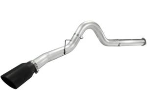 aFe Power - 49-03055-B | AFE Power ATLAS 5 IN Aluminized Steel DPF-Back Exhaust System w/Black Tip (2011-2014 F250, F350 Super Duty V8-6.7L td) - Image 1