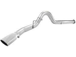 aFe Power - 49-03055-P | AFE Power ATLAS 5 IN Aluminized Steel DPF-Back Exhaust System w/Polished Tip (2011-2014 F250, F350 Super Duty V8-6.7L td) - Image 1