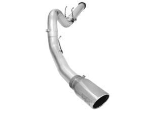 aFe Power - 49-03064-P | AFE Power ATLAS 5 IN Aluminized Steel DPF-Back Exhaust System w/Polished Tip (2015-2016 F250, F350 Super Duty V8-6.7L td) - Image 2