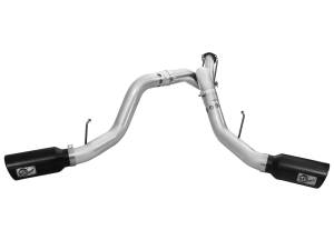 49-03065-B | AFE Power ATLAS 4 IN Aluminized Steel DPF-Back Exhaust System w/Black Tip (2011-2014 F250, F350 Super Duty V8-6.7L td)