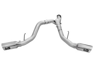 aFe Power - 49-03065-P | AFE Power ATLAS 4 IN Aluminized Steel DPF-Back Exhaust System w/Polished Tip (2011-2014 F250, F350 Super Duty V8-6.7L td) - Image 2