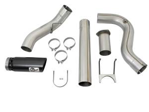 49-03090-B | AFE Power ATLAS 5 IN Aluminized Steel DPF-Back Exhaust System w/Black Tip (2017-2024 F250, F350 Super Duty V8-6.7L td)