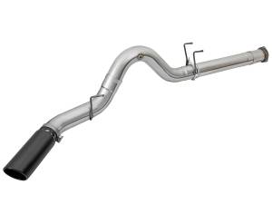 aFe Power - 49-03090-B | AFE Power ATLAS 5 IN Aluminized Steel DPF-Back Exhaust System w/Black Tip (2017-2024 F250, F350 Super Duty V8-6.7L td) - Image 2