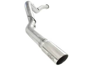 aFe Power - 49-04040-P | AFE Power ATLAS 5 IN Aluminized Steel DPF-Back Exhaust System w/Polished Tip (2007-2010 Silverado, Sierra 2500 HD, 3500 HD V8-6.6L td) - Image 2