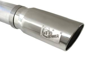 aFe Power - 49-04040-P | AFE Power ATLAS 5 IN Aluminized Steel DPF-Back Exhaust System w/Polished Tip (2007-2010 Silverado, Sierra 2500 HD, 3500 HD V8-6.6L td) - Image 4