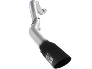 aFe Power - 49-04041-B | AFE Power ATLAS 5 IN Aluminized Steel DPF-Back Exhaust System w/Black Tip (2011-2016 Silverado, Sierra 2500 HD, 3500 HD V8-6.6L td) - Image 2