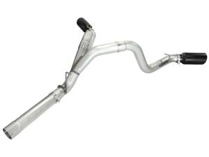 aFe Power - 49-04043-B | AFE Power ATLAS 4 IN Aluminized Steel DPF-Back Exhaust System w/Black Tip (2011-2016 Silverado, Sierra 2500 HD, 3500 HD V8-6.6L td) - Image 2