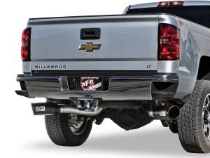 aFe Power - 49-04080-B | AFE Power ATLAS 4 IN Aluminized Steel DPF-Back Exhaust System w/Black Tip (2016-2016 Silverado, Sierra 2500 HD, 3500 HD V8-6.6L td) - Image 9