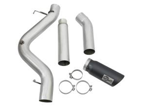 aFe Power - 49-04081-B | AFE Power ATLAS 5 IN Aluminized Steel DPF-Back Exhaust System w/Black Tip (2016-2016 Silverado, Sierra 2500 HD, 3500 HD V8-6.6L td) - Image 3