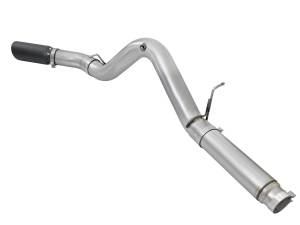 aFe Power - 49-04081-B | AFE Power ATLAS 5 IN Aluminized Steel DPF-Back Exhaust System w/Black Tip (2016-2016 Silverado, Sierra 2500 HD, 3500 HD V8-6.6L td) - Image 2