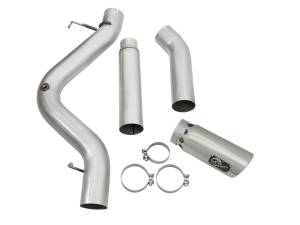 aFe Power - 49-04081-P | AFE Power ATLAS 5 IN Aluminized Steel DPF-Back Exhaust System w/Polished Tip (2016-2016 Silverado, Sierra 2500 HD, 3500 HD V8-6.6L td) - Image 3