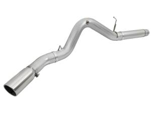 49-04081-P | AFE Power ATLAS 5 IN Aluminized Steel DPF-Back Exhaust System w/Polished Tip (2016-2016 Silverado, Sierra 2500 HD, 3500 HD V8-6.6L td)