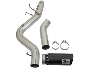 aFe Power - 49-04085-B | AFE Power ATLAS 4 IN Aluminized Steel DPF-Back Exhaust System w/Black Tip (2017-2019 Silverado, Sierra 2500 HD, 3500 HD V8-6.6L td) - Image 4