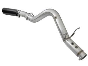 aFe Power - 49-04085-B | AFE Power ATLAS 4 IN Aluminized Steel DPF-Back Exhaust System w/Black Tip (2017-2019 Silverado, Sierra 2500 HD, 3500 HD V8-6.6L td) - Image 2