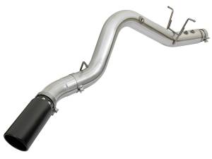 49-04085-B | AFE Power ATLAS 4 IN Aluminized Steel DPF-Back Exhaust System w/Black Tip (2017-2019 Silverado, Sierra 2500 HD, 3500 HD V8-6.6L td)