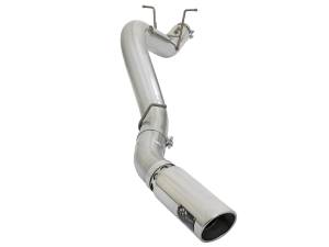 aFe Power - 49-04085-P | AFE Power ATLAS 4 IN Aluminized Steel DPF-Back Exhaust System w/ Polished Tip (2017-2019 Silverado, Sierra 2500 HD, 3500 HD V8-6.6L td) - Image 4