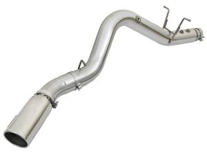 49-04085-P | AFE Power ATLAS 4 IN Aluminized Steel DPF-Back Exhaust System w/ Polished Tip (2017-2019 Silverado, Sierra 2500 HD, 3500 HD V8-6.6L td)