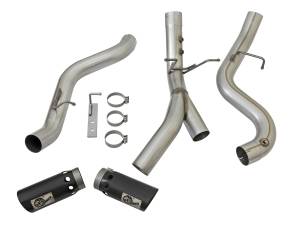 aFe Power - 49-04086-B | AFE Power ATLAS 4 IN Aluminized Steel DPF-Back Exhaust System w/ Black Tip (2017-2019 Silverado, Sierra 2500 HD, 3500 HD V8-6.6L td) - Image 3