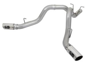 aFe Power - 49-04086-P | AFE Power ATLAS 4 IN Aluminized Steel DPF-Back Exhaust System w/ Polished Tip (2017-2019 Silverado, Sierra 2500 HD, 3500 HD V8-6.6L td) - Image 2