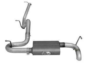 49-08043 | AFE Power Scorpion 2-1/2 IN Aluminized Steel Cat-Back Hi-Tuck Exhaust System (2007-2018 Wrangler JK V6-3.6L/3.8L)