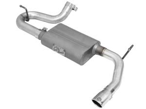 aFe Power - 49-08047-P | AFE Power Scorpion 2-1/2 IN Aluminized Steel Axle-Back Exhaust System w/ Polished Tip (2007-2018 Wrangler JK V6-3.6L/3.8L) - Image 2