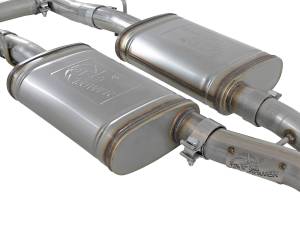 aFe Power - 49-32067 | AFE Power MACH Force-Xp 2-1/2 IN 304 Stainless Steel Cat-Back Exhaust System (2015-2023 Challenger V6-3.6L) - Image 4