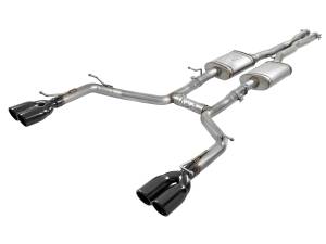 49-32067-B | AFE Power MACH Force-Xp 2-1/2 IN 304 Stainless Steel Cat-Back Exhaust System w/ Black Tips (2015-2023 Challenger V6-3.6L)