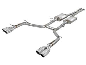 49-32067-P | AFE Power MACH Force-Xp 2-1/2 IN 304 Stainless Steel Cat-Back Exhaust w/ Polished Tips (2015-2023 Challenger V6-3.6L)