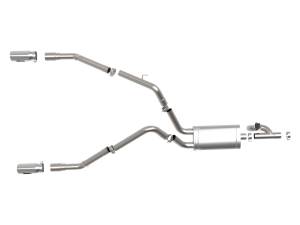 aFe Power - 49-32083-P | AFE Power Gemini XV 3 IN 304 Stainless Steel Cat-Back Exhaust System w/ Cut-Out Polished (2009-2024 Ram 1500 Pickup V8-5.7L) - Image 2