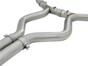 aFe Power - 49-33072-1B | AFE Power MACH Force-Xp 3 IN 304 Stainless Steel Cat-Back Exhaust System w/Black Tip (2015-2017 Mustang V8-5.0L/V6-3.7L) - Image 4