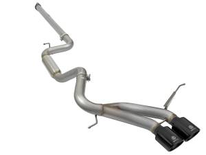 aFe Power - 49-33083-B | AFE Power Takeda 3 IN 304 Stainless Steel Cat-Back Exhaust System w/Black Tip (2013-2018 Focus ST L4-2.0L t) - Image 1