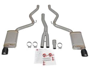 aFe Power - 49-33084-B | AFE Power MACH Force-Xp 3 IN to 2-1/2 IN Stainless Steel Cat-Back Exhaust w/ Black Tip (2015-2021 Mustang L4-2.3L t) - Image 2