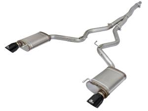 aFe Power - 49-33084-B | AFE Power MACH Force-Xp 3 IN to 2-1/2 IN Stainless Steel Cat-Back Exhaust w/ Black Tip (2015-2021 Mustang L4-2.3L t) - Image 3