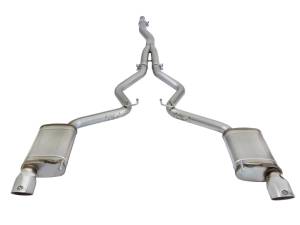 aFe Power - 49-33084-P | AFE Power MACH Force-Xp 3 to 2-1/2 IN Stainless Steel Cat-Back Exhaust Sys w/Polished Tip (2015-2021 Mustang L4-2.3L t) - Image 1