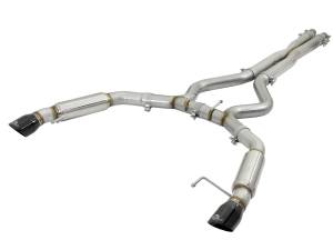 aFe Power - 49-33088-B | AFE Power MACH Force-Xp 304 Stainless Steel Cat-Back Exhaust System w/ Muffler Black Tip (2015-2017 Mustang V8-5.0L/V6-3.7L) - Image 3