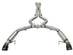 49-33088-B | AFE Power MACH Force-Xp 304 Stainless Steel Cat-Back Exhaust System w/ Muffler Black Tip (2015-2017 Mustang V8-5.0L/V6-3.7L)