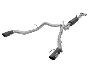 49-33094-B | AFE Power Rebel Series Cat-Back Exhaust System w/ Black Tip (2017-2019 F150 Pickup V6-3.5L tt)